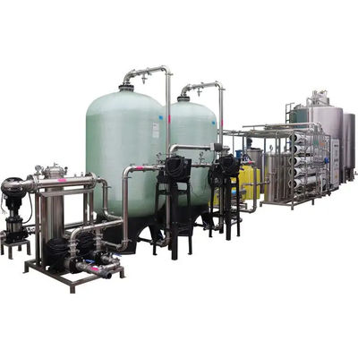 10TPH FRP Tanques de Osmosis Reversa Planta de agua para la desalinización de agua de mar