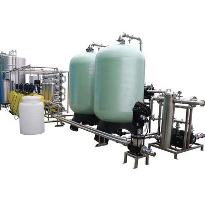 10TPH FRP Tanques de Osmosis Reversa Planta de agua para la desalinización de agua de mar
