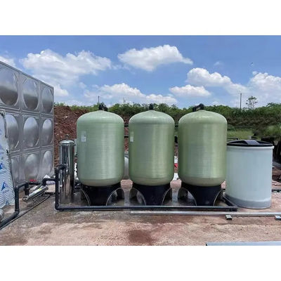 Tanque de FRP de tratamiento de agua de grado industrial con conexión de alta resistencia de la brida