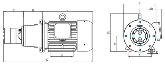 Bomba de pistón axial DHP 13.5 13.5m³/h 80Bar 37kW – Consumibles industriales para tratamiento de agua de alta presión RO