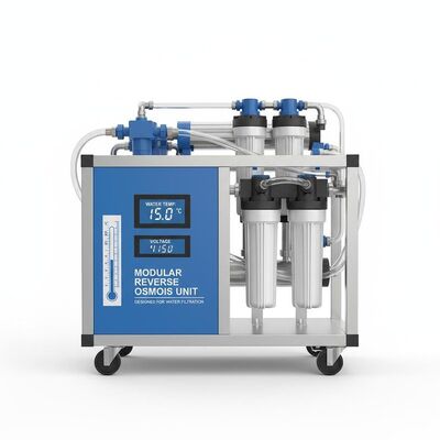 Water Temp 5 to 35 degrees Celsius Modular Reverse Osmosis Unit Designed for Water Filtration and Voltage 415V Operation