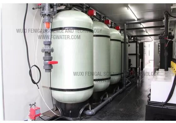 100 M3/día 70% tasa de recuperación Sistema de ósmosis inversa de agua salada en contenedor de 20 pies