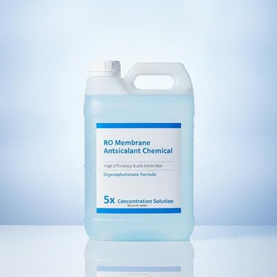 Membrana RO antiincrustante químico inhibidor de incrustaciones de alta eficiencia fórmula de organofosfonato solución de concentración 5x