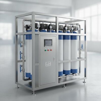 Sistema de tratamiento de agua por ósmosis inversa industrial 20000 GPD SS316L Cuadro Control automático de TDS 380V 50Hz