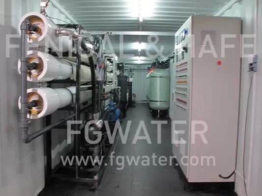BWC200 Containerized BWRO System - 200 m³/day Capacity, 70% Recovery Rate, 1.56 kWh/m³ Energy Efficiency