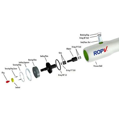 Kit de bloqueo de membrana RO de alta resistencia, resistente a la corrosión y duradero, conjunto de segmentos para sistemas de ósmosis inversa