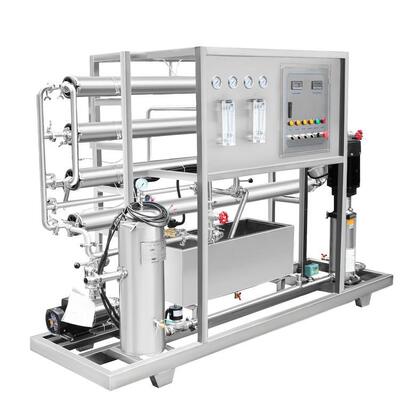 Sistema Comercial de Purificación de Agua por Ósmosis Inversa con Capacidad de 500L/H, 3 Tanques de Pretratamiento FRP y Alta Eficiencia de Purificación