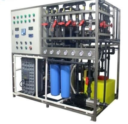 0.5-5m3/H sistema de tratamiento de agua de agua corriente electro desionizador sistema de purificación de dos etapas