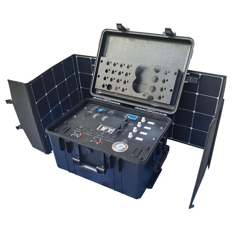 150 L/H Filtro de agua solar para exteriores UF Sistema portátil de tratamiento de agua