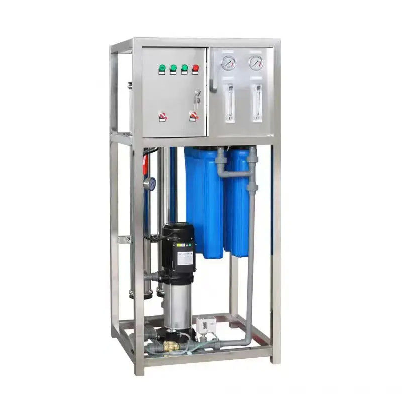 500L/H 1.7kW-220-240V Planta de agua de ósmosis inversa de agua salada con filtros de sedimentos de 3 etapas