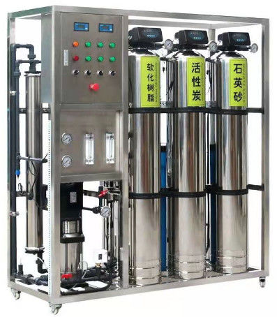 500L/H 1.7kW-380-415V 3xSS304 Tanques de agua salada Planta de agua de ósmosis inversa