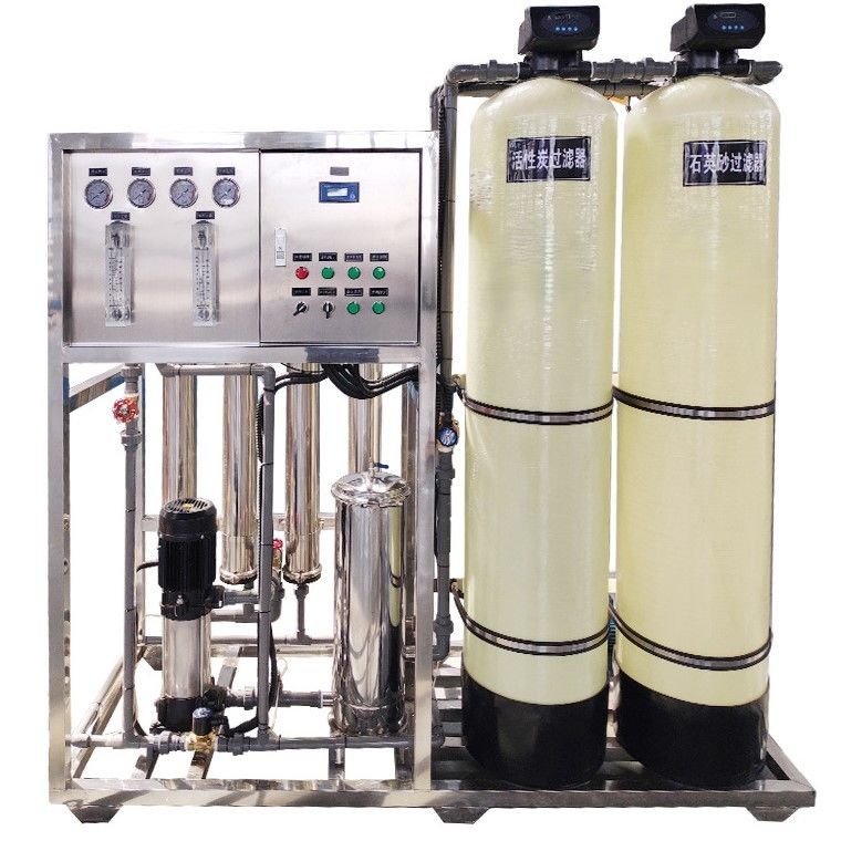 1.5TPH 3.0kW-380-415V 2xFRP Tanques de agua salada Planta de agua de ósmosis inversa