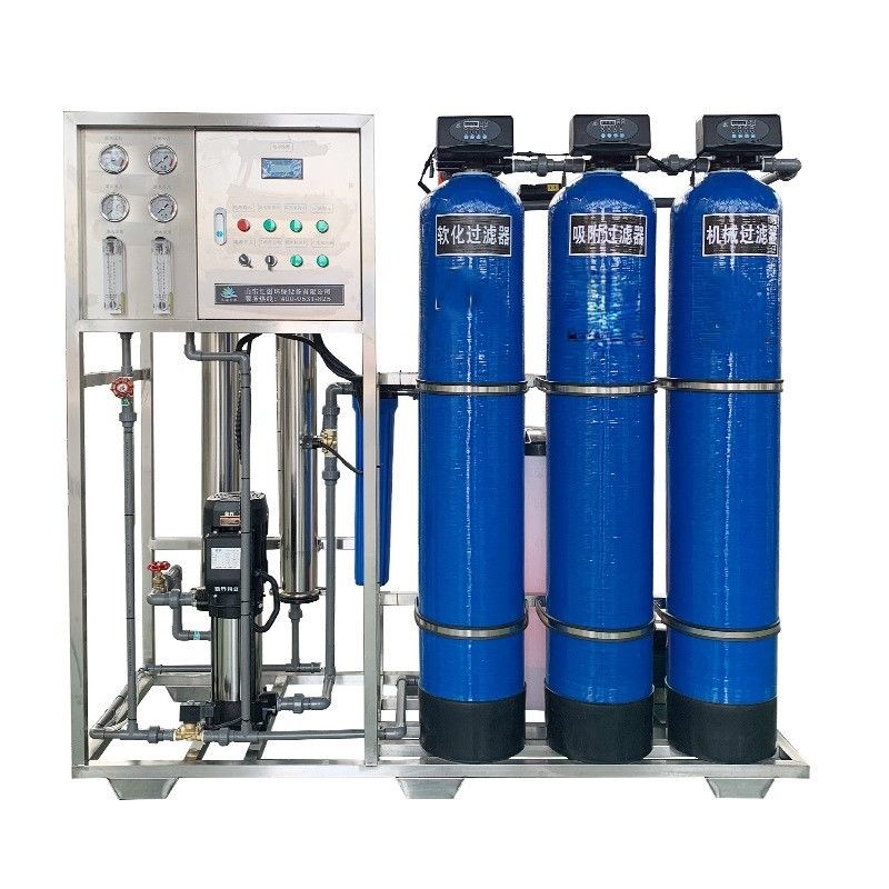 1.5TPH 3.0kW-380-415V 3xFRP Tanques de agua salada Planta de agua de ósmosis inversa