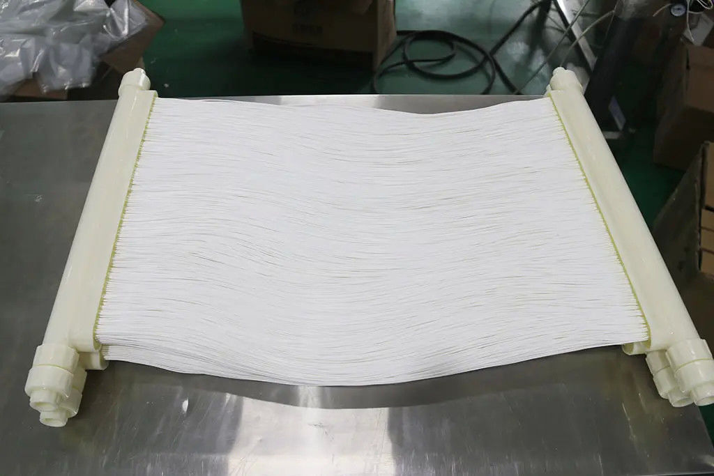 Módulos de cortina de membranas MBR basados en PVDF mejorado para procesamiento de alimentos Tratamiento de aguas residuales