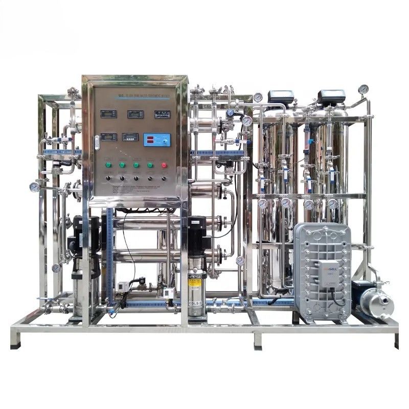 Máquina de agua ultrapura de doble etapa de 1000L/h para la industria alimentaria