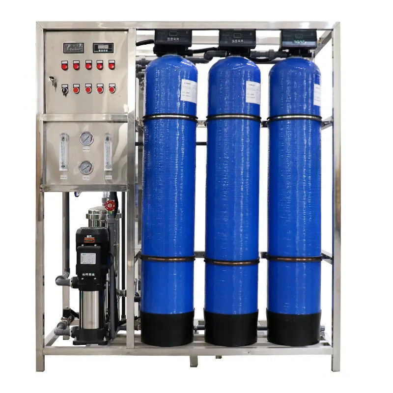 250 LPH 3xFRP Tanques Sistema de filtro de agua de ósmosis inversa pequeño