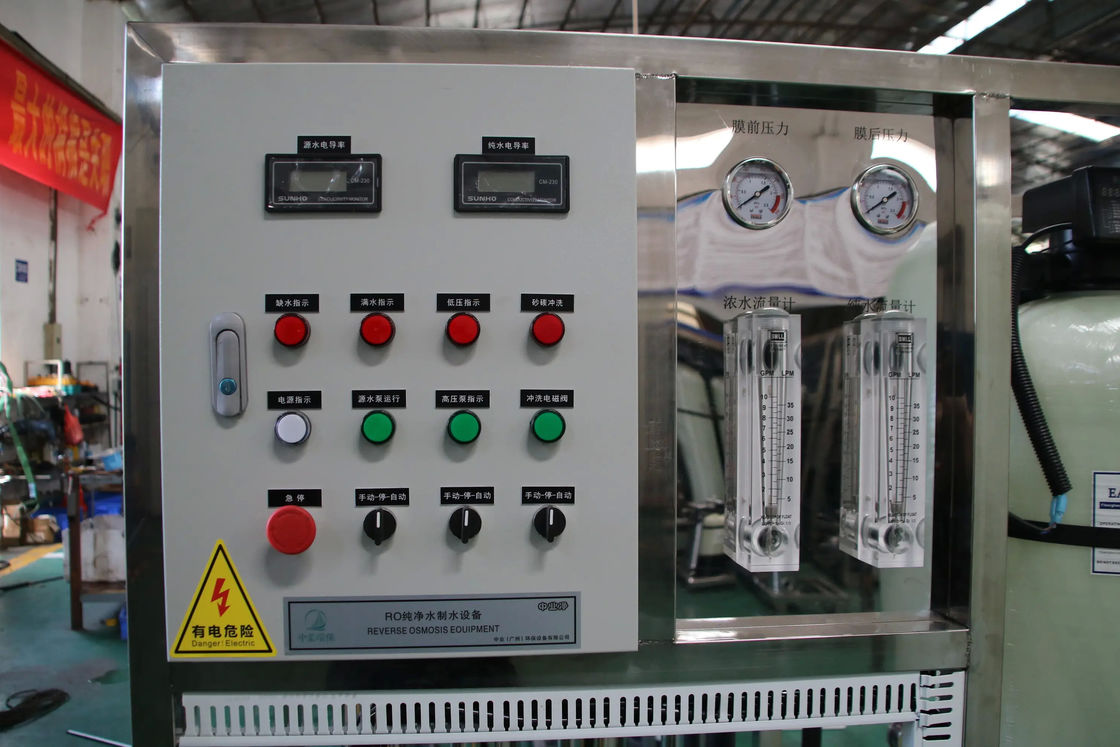 Pro-FD40160 1TPH Sistema de ósmosis inversa en agua salobre SS304 Slide Mount 2.1kW TDS < 2000ppm