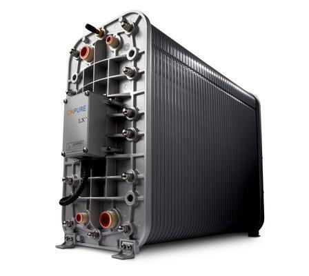 Módulo CEDI Ionpure LX-M45Z-5 con rango de flujo de 22.5-33.8 GPM y resistividad >15 MΩ·cm para regeneración sin químicos